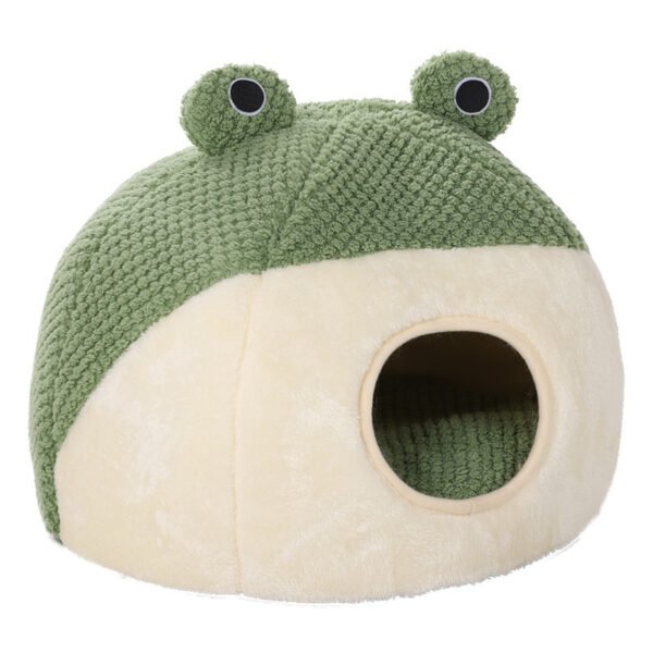Little Frog Warm Plush Cat Nest