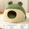 Little Frog Warm Plush Cat Nest