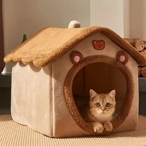 Foldable And Washable Cat House