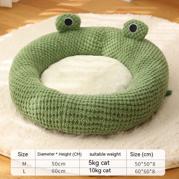 Little Frog Warm Plush Cat Nest