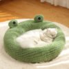 Little Frog Warm Plush Cat Nest