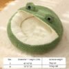 Little Frog Warm Plush Cat Nest
