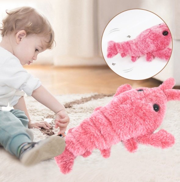 Pouncing Plush Lobster
