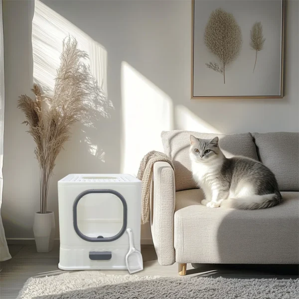 Large Space Foldable Cat Litter Box
