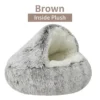 CozyCuddle Round Plush Cat Bed