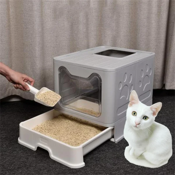 Large Space Cat Litter Box