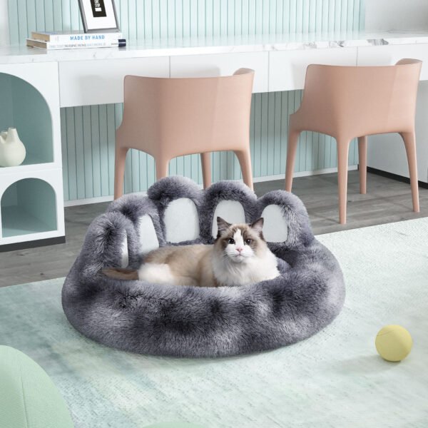 Cute Bear Paw Shape Cat Cozy Bed
